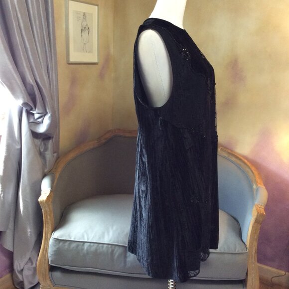 Topshop beaded velvet shift, worn once! - Picture 5 of 16